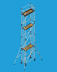 Fahrgerüst _ 10,20m/8,20m/9,20m( mit Ausleger inkl. 3 Luken )