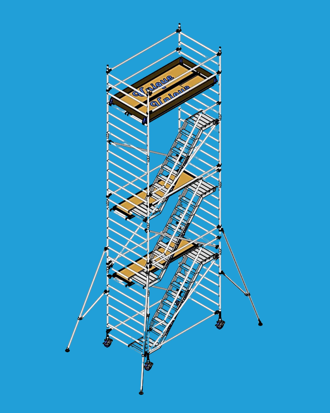 Fahrgerüst 11,20 m/9,20 m/10,20 m (inkl. 6 Plattformen)